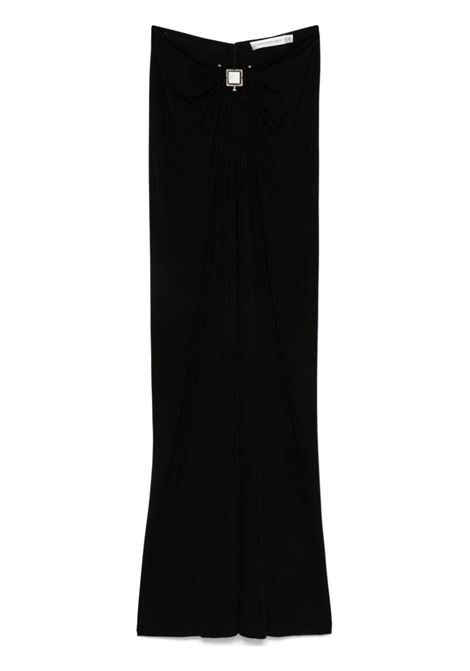 Black quartz-detailed maxi skirt Christopher Esber - women